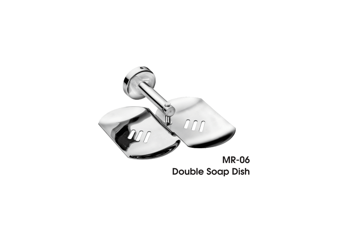BA-5 METRO SS 202 MR-06 DOUBLE SOAP DISH - Image 2