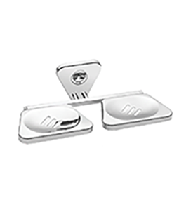 BA-1 PYRAMID SS 304 PY-06 DOUBLE SOAP DISH