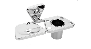 BA-1 PYRAMID SS 304 PY-07 SOAP DISH WITH TUMBLER HOLDER