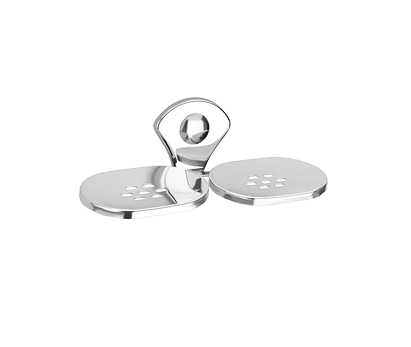 BA-1 ROYAL SS 202 RY-06 DOUBLE SOAP DISH