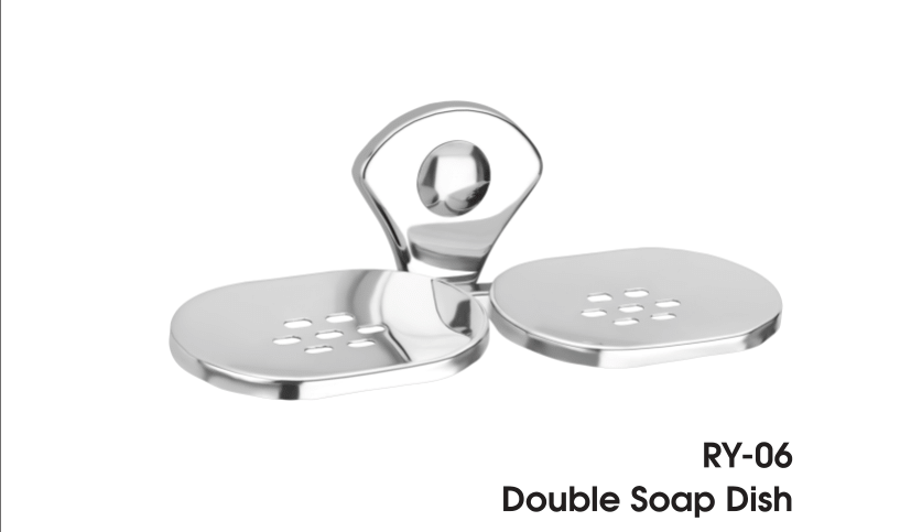 BA-1 ROYAL SS 202 RY-06 DOUBLE SOAP DISH - Image 2